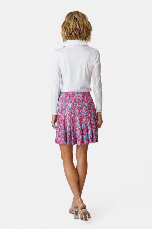 Marisa Pleated Skort - Sunset Bloom 18" AMY SPORT