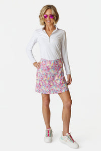 Marisa Pleated Skort - Sunrise Bloom 18" AMY SPORT