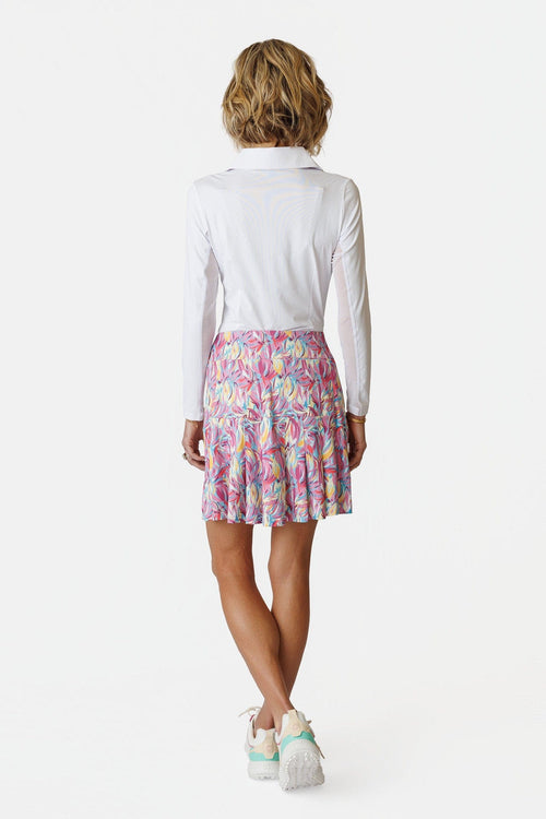 Marisa Pleated Skort - Sunrise Bloom 18" AMY SPORT