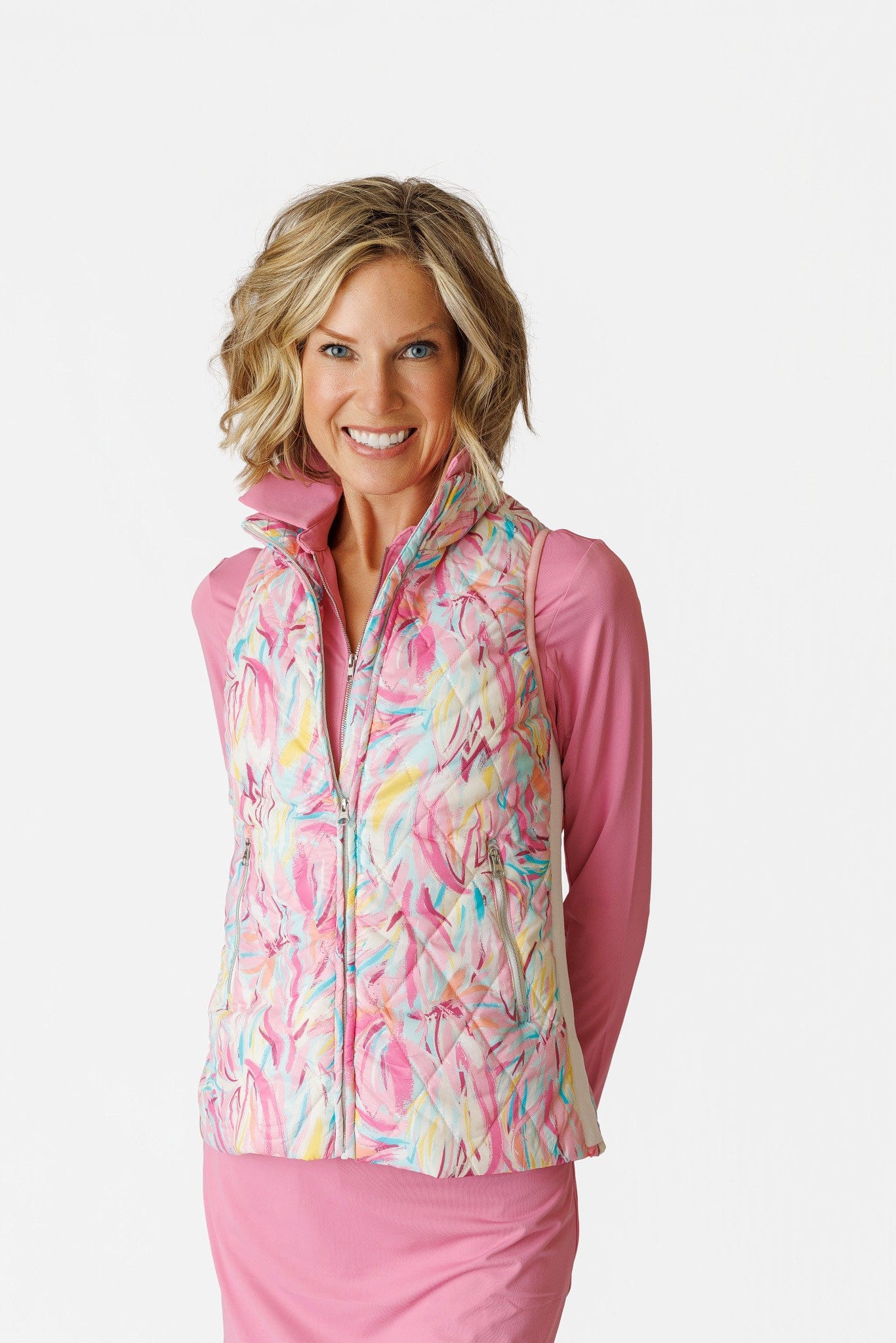 AJ Vest  Sunrise Bloom Quilted  AMY SPORT
