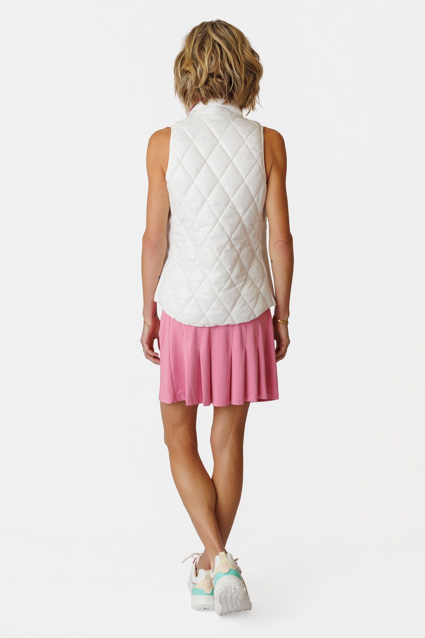 AJ Vest - White Quilted AMY SPORT
