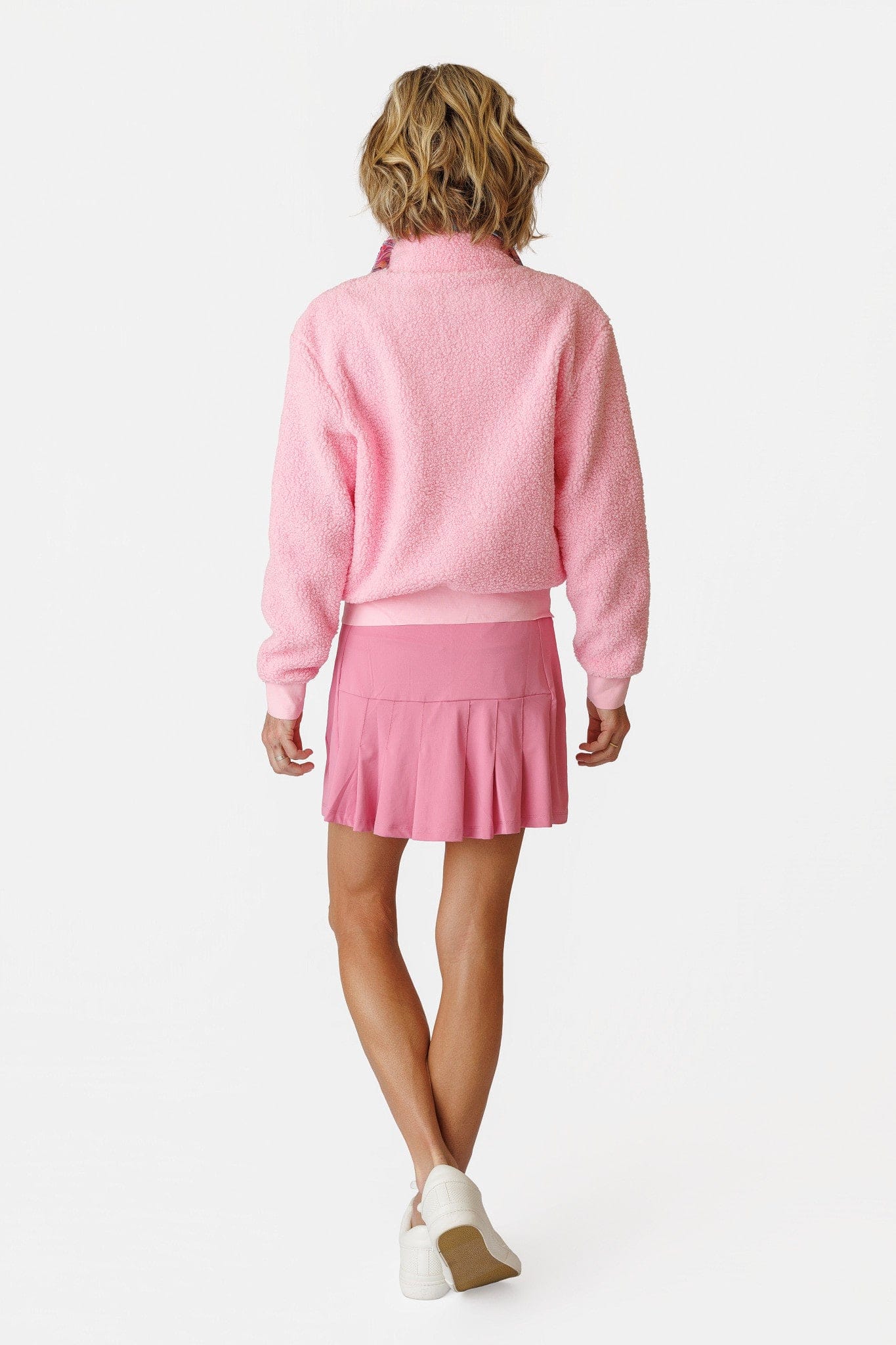 Danni Bomber Jacket - Canyon Blush Sherpa AMY SPORT
