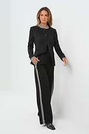 MITA DOUBLE-KNIT TRAVEL PONTE WIDE LEG PANT