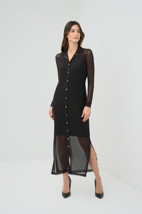 Colette Mesh Overlay Dress | ANATOMIE