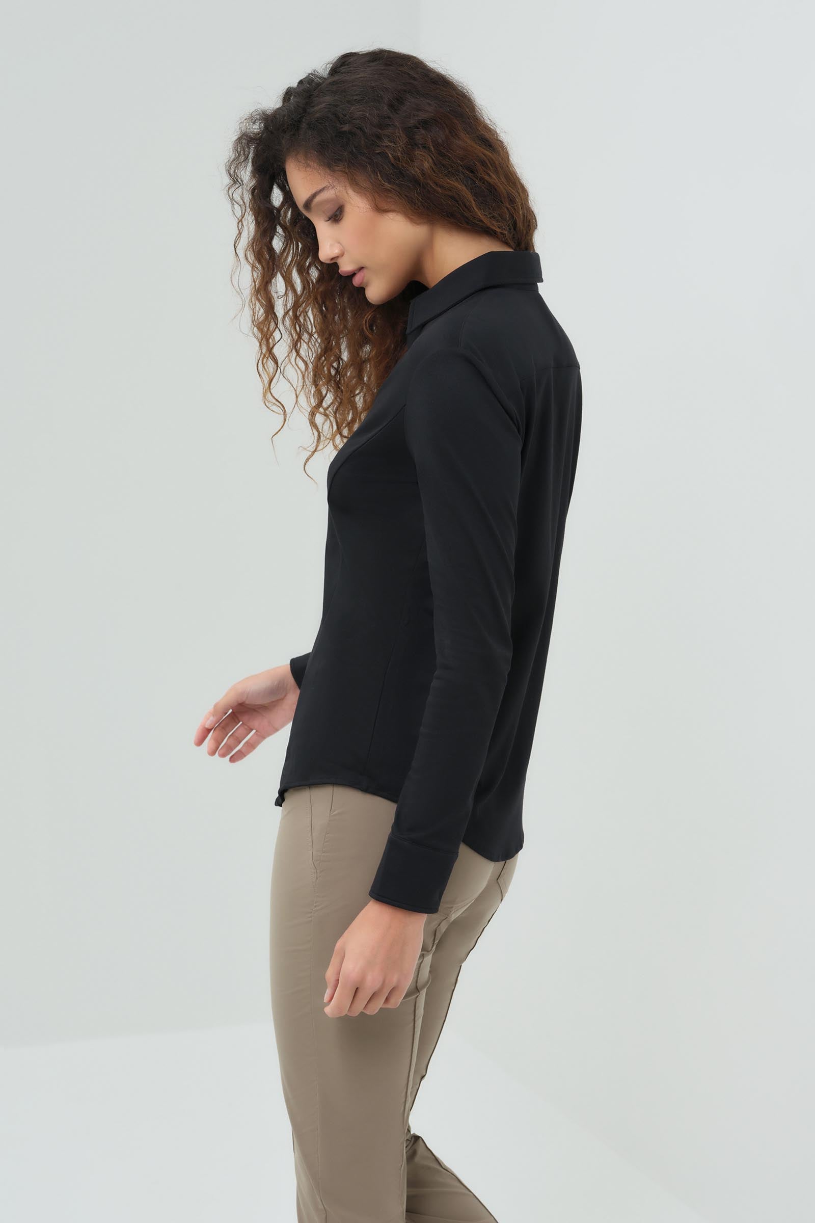 Nikki Longsleeve Pique Shirt | ANATOMIE