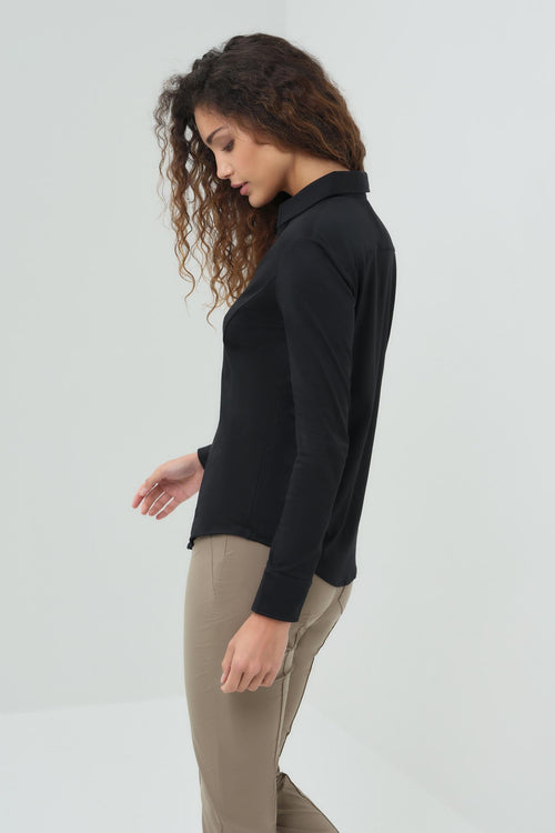 Nikki Longsleeve Pique Shirt | ANATOMIE
