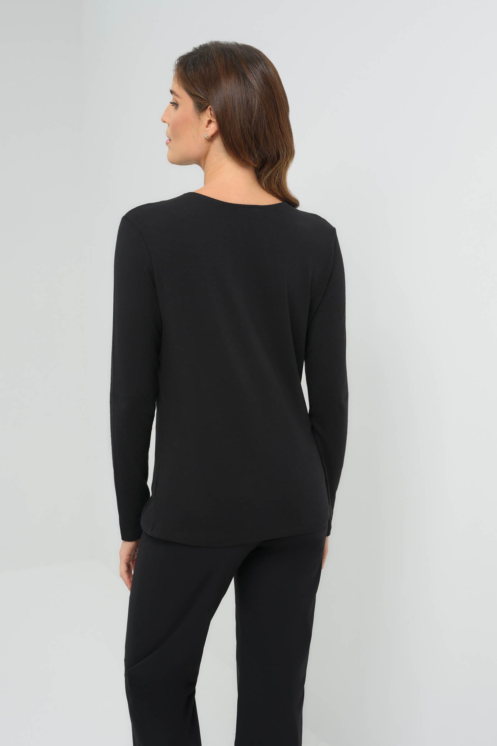 Calista Roll up Henley Top | ANATOMIE