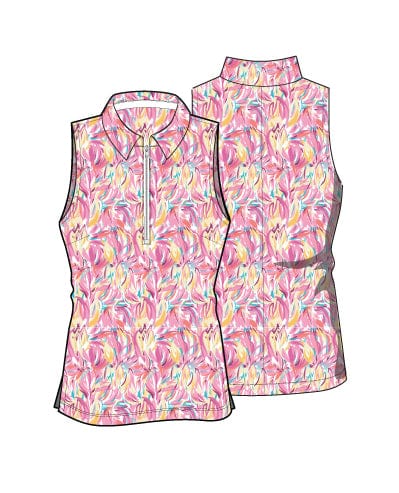 Madi Sleeveless Top - Sunrise Bloom AMY SPORT