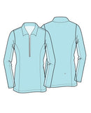 Olivia Long Sleeved Top - Mint Mirage AMY SPORT