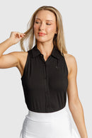 COEUR Full Button Down Sleeveless Polo CALLIOPE GOLF