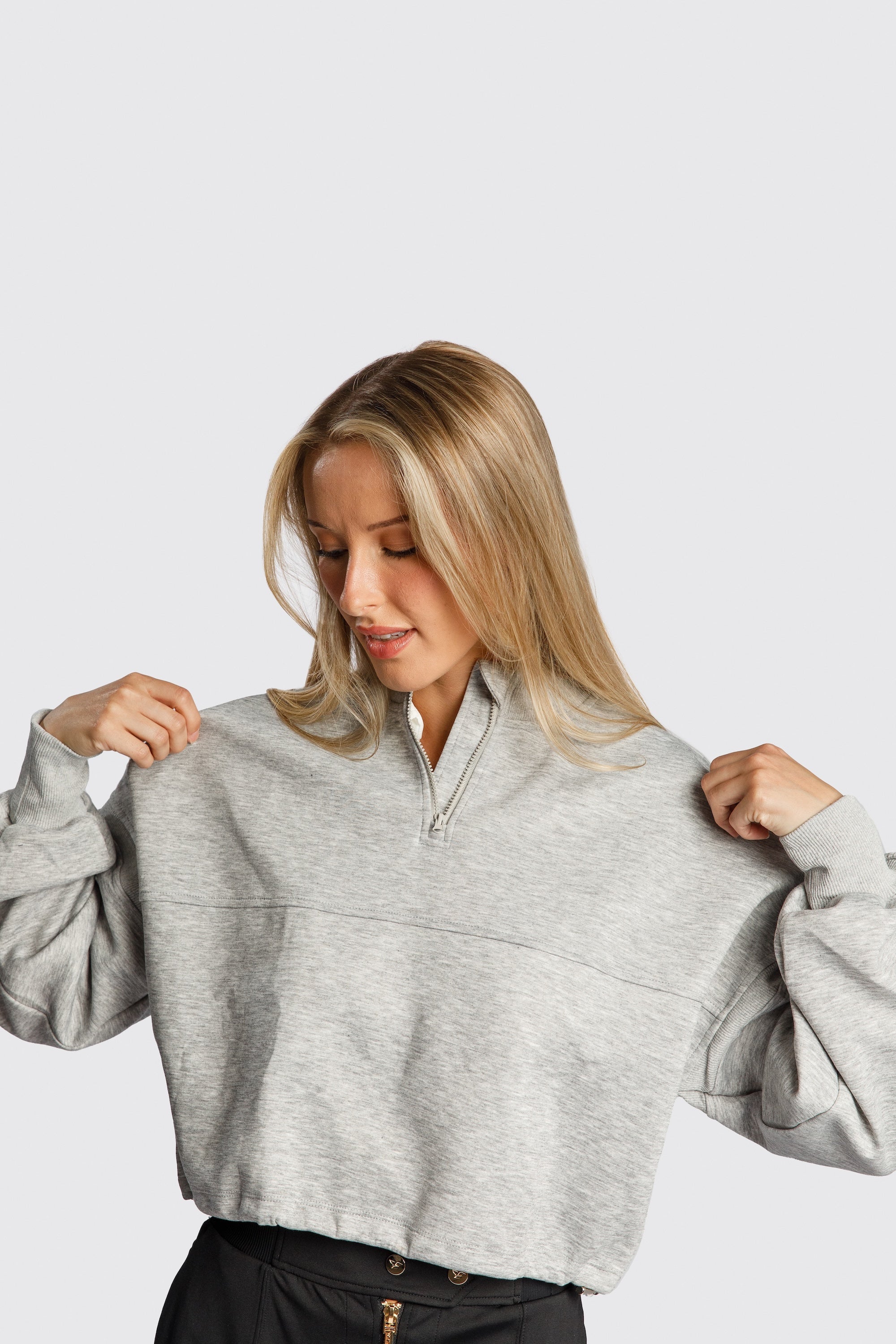 Melia 1/4 Zip Crop Sweatshirt CALLIOPE GOLF