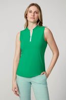 SCALLOPED EDGE SLEEVELESS VELOCITY TOP | SWING CONTROL
