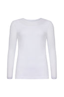 Kim Mesh-Sleeve Top in Pima Modal