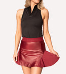 Lucky in "Leather" Skirt CALLIOPE GOLF